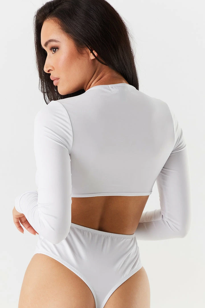 Stitches Ladies V-Neck O-Ring Cut-Out Bodysuit 14 Stitches Ladies V-Neck O-Ring Cut-Out Bodysuit