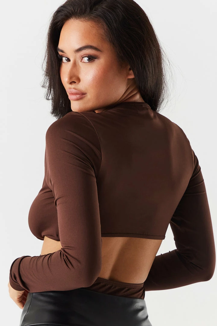 Stitches Ladies V-Neck O-Ring Cut-Out Bodysuit 3 Stitches Ladies V-Neck O-Ring Cut-Out Bodysuit