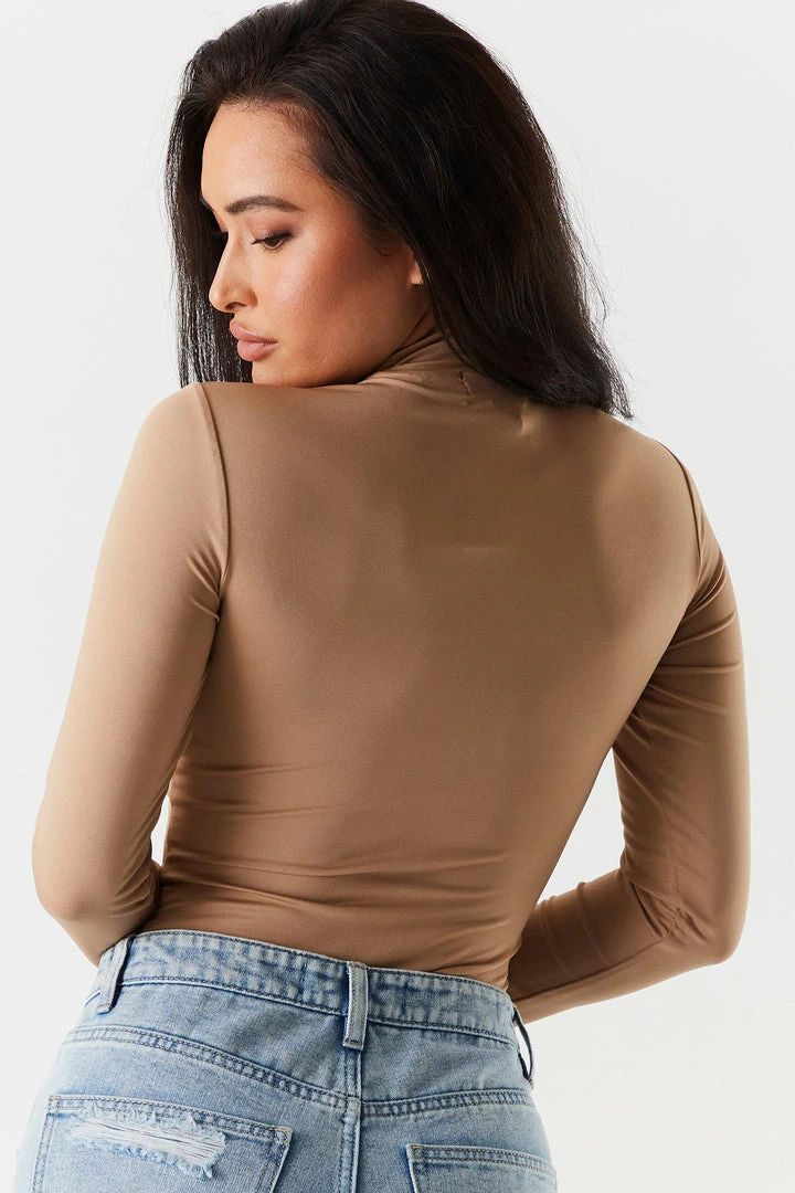 Stitches Ladies Mock Neck Cut-Out Bodysuit 8 Stitches Ladies Mock Neck Cut-Out Bodysuit