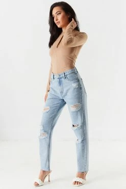 Stitches Ladies Mock Neck Cut-Out Bodysuit 24 Stitches Ladies Mock Neck Cut-Out Bodysuit