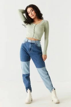 Stitches Ladies Soft Ribbed Cropped Cardigan 35 Stitches Ladies Soft Ribbed Cropped Cardigan