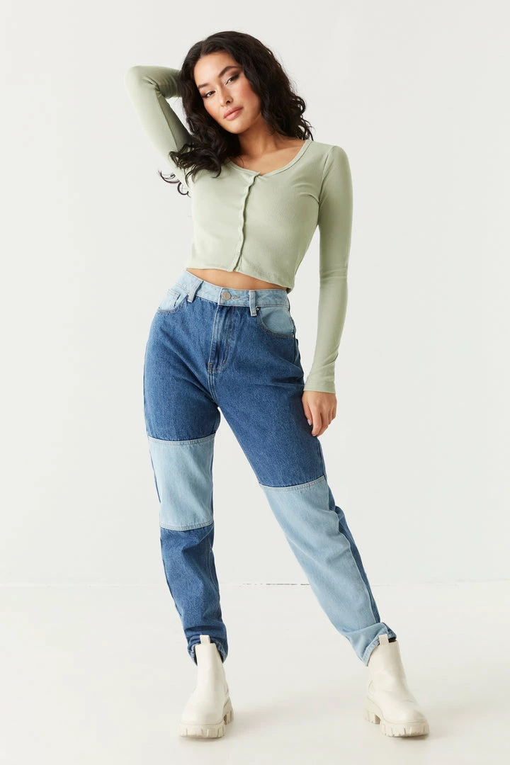 Stitches Ladies Soft Ribbed Cropped Cardigan 15 Stitches Ladies Soft Ribbed Cropped Cardigan