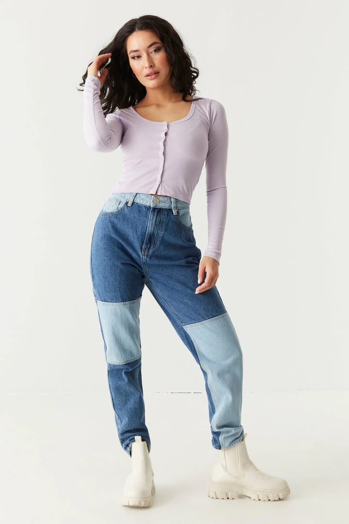 Stitches Ladies Soft Ribbed Cropped Cardigan 18 Stitches Ladies Soft Ribbed Cropped Cardigan