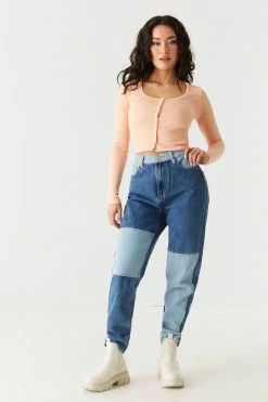 Stitches Ladies Soft Ribbed Cropped Cardigan 41 Stitches Ladies Soft Ribbed Cropped Cardigan