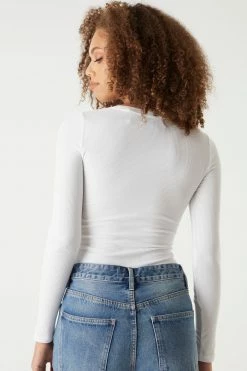 Stitches Ladies Soft Ribbed Long Sleeve Top