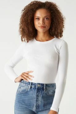 Stitches Ladies Soft Ribbed Long Sleeve Top