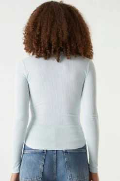 Stitches Ladies Soft Ribbed Long Sleeve Top