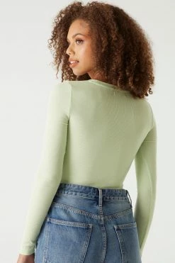 Stitches Ladies Soft Ribbed Long Sleeve Top