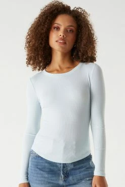 Stitches Ladies Soft Ribbed Long Sleeve Top