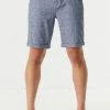 Mens Online Exclusive Eco-Friendly Linen Zip Drawstring Short