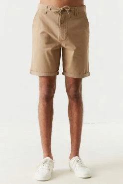 Mens Slim Fit Self-Tie Drawstring Short