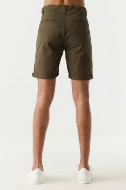 Mens Slim Fit Self-Tie Drawstring Short
