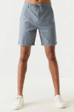 Mens Slim Fit Self-Tie Drawstring Short