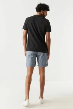 Mens Slim Fit Self-Tie Drawstring Short