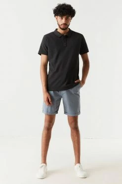 Mens Slim Fit Self-Tie Drawstring Short