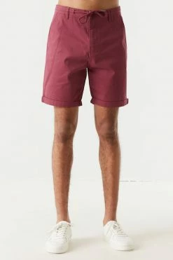 Mens Slim Fit Self-Tie Drawstring Short