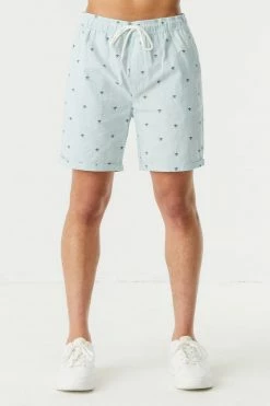 Mens Eco-Friendly Ditsy Turtle Print Pull-On Short