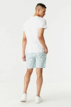 Mens Eco-Friendly Ditsy Turtle Print Pull-On Short 8 Mens Eco-Friendly Ditsy Turtle Print Pull-On Short
