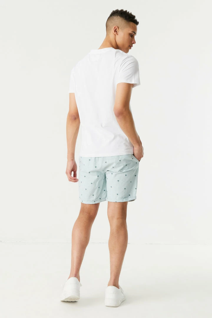 Mens Eco-Friendly Ditsy Turtle Print Pull-On Short 4 Mens Eco-Friendly Ditsy Turtle Print Pull-On Short