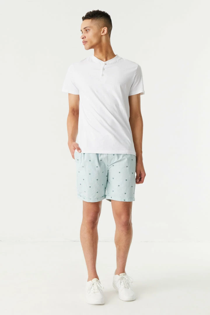 Mens Eco-Friendly Ditsy Turtle Print Pull-On Short 2 Mens Eco-Friendly Ditsy Turtle Print Pull-On Short