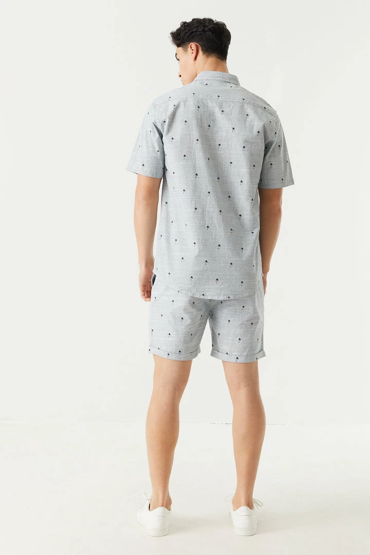 Mens Eco-Friendly Ditsy Palm Tree Print Pull-On Short Online Exclusive 4 Mens Eco-Friendly Ditsy Palm Tree Print Pull-On Short Online Exclusive