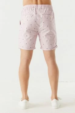 Mens Eco-Friendly Ditsy Flamingo Print Pull-On Short Online Exclusive
