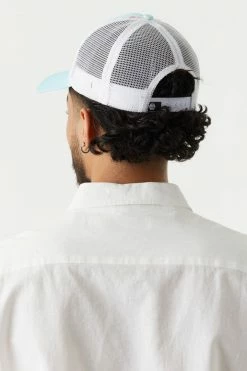 Mens Online Exclusive Flamingo Print Real Awesome Graphic Trucker Hat