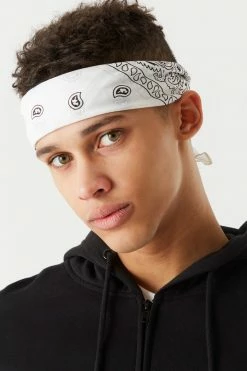 Mens Online Exclusive Paisley Print Self-Tie Bandana