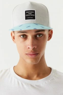 Mens Online Exclusive Pineapple Print Snapback Baseball Cap