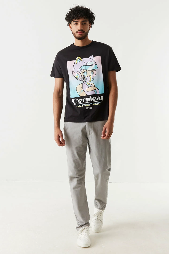 Mens Cerulean Cat Lady Graphic T-Shirt Online Exclusive 3 Mens Cerulean Cat Lady Graphic T-Shirt Online Exclusive