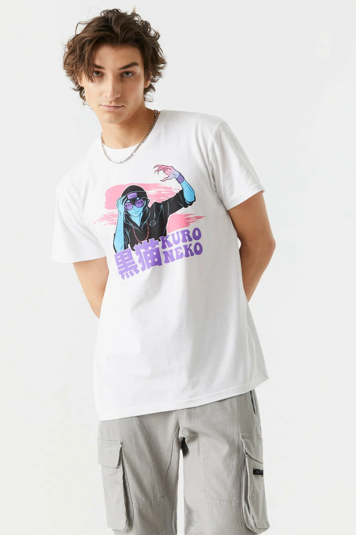 Mens Kuro Neko Graphic T-Shirt Online Exclusive 1 Mens Kuro Neko Graphic T-Shirt Online Exclusive