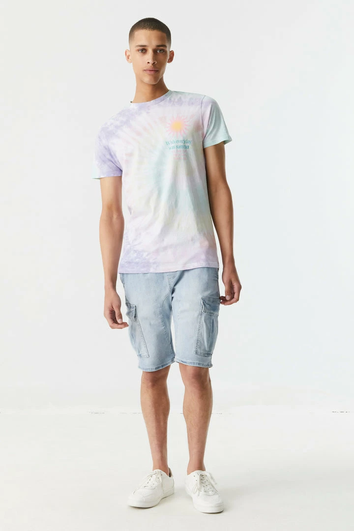 Mens Online Exclusive Tie-Dye Print Wish Everyday Was Summer Graphic T-Shirt 3 Mens Online Exclusive Tie-Dye Print Wish Everyday Was Summer Graphic T-Shirt