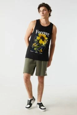 Mens Forever Sunflower Graphic Tank Top Online Exclusive 5 Mens Forever Sunflower Graphic Tank Top Online Exclusive