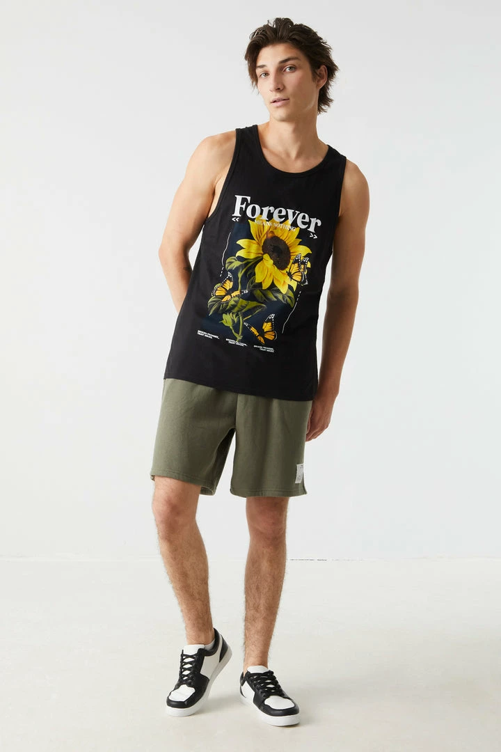 Mens Forever Sunflower Graphic Tank Top Online Exclusive 3 Mens Forever Sunflower Graphic Tank Top Online Exclusive