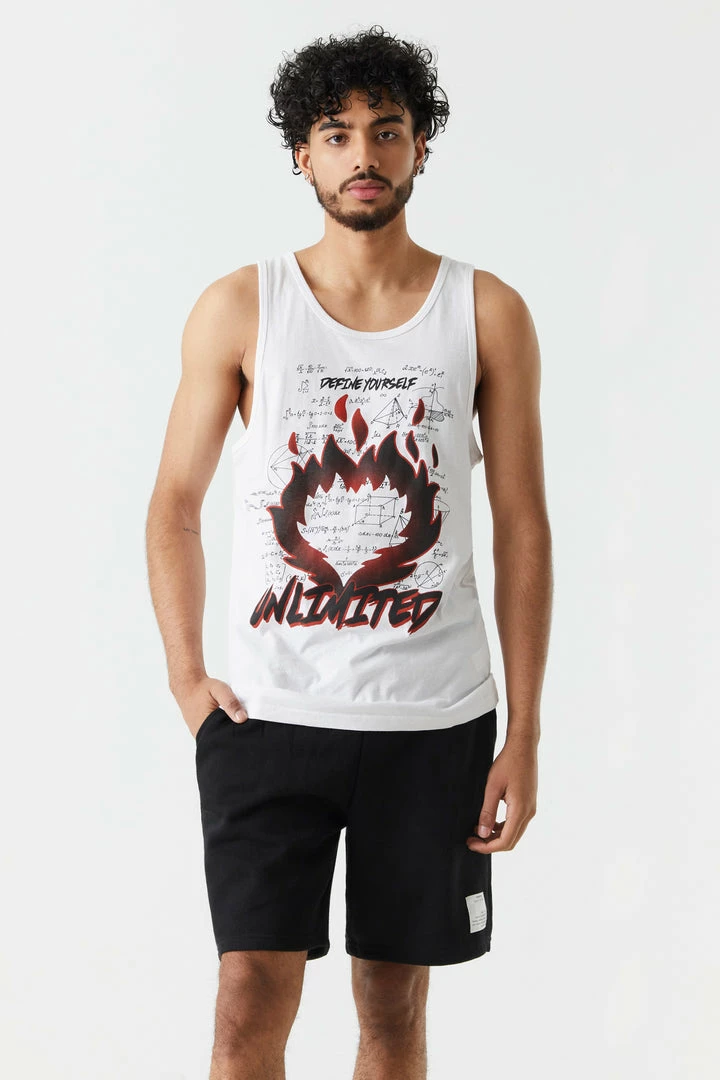 Mens Fire Unlimited Graphic Tank Top Online Exclusive 1 Mens Fire Unlimited Graphic Tank Top Online Exclusive