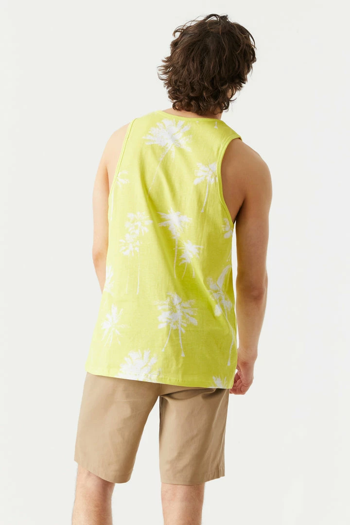 Mens Tops Faded Palm Tree Print Tank Top 14 Mens Tops Faded Palm Tree Print Tank Top