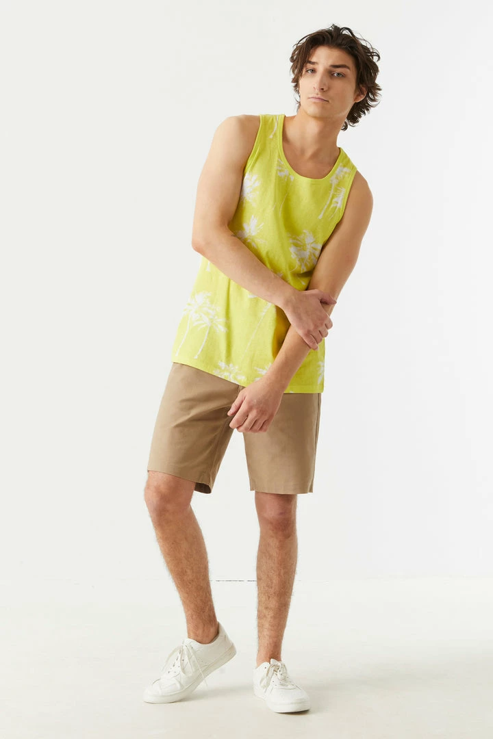 Mens Tops Faded Palm Tree Print Tank Top 15 Mens Tops Faded Palm Tree Print Tank Top