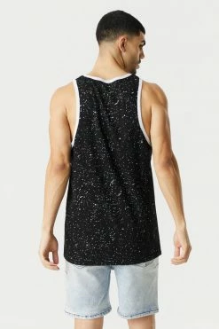 Mens Tops Splatter Print Chill Out Pocket Graphic Tank Top 10 Mens Tops Splatter Print Chill Out Pocket Graphic Tank Top