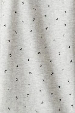 Mens Ditsy Petal Print Raw Hem Pocket T-Shirt Tops