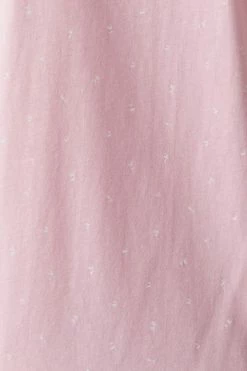 Mens Ditsy Petal Print Raw Hem Pocket T-Shirt Tops