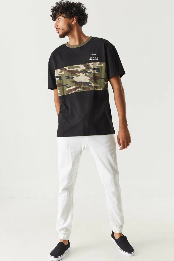 Mens Camo Graphic T-Shirt Tops 3 Mens Camo Graphic T-Shirt Tops