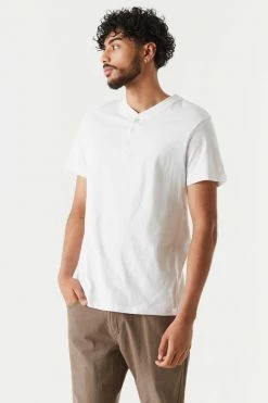Mens Tops Everyday Henley T-Shirt