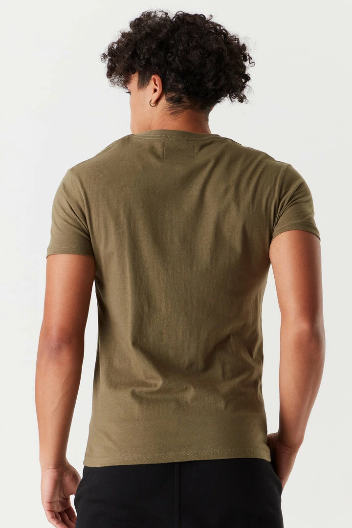 Mens Solid V-Neck T-Shirt 2 Mens Solid V-Neck T-Shirt