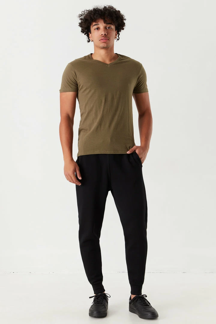 Mens Solid V-Neck T-Shirt 3 Mens Solid V-Neck T-Shirt