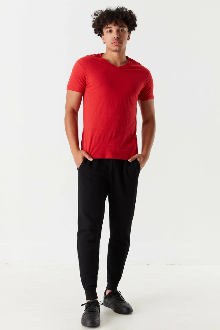 Mens Solid V-Neck T-Shirt 9 Mens Solid V-Neck T-Shirt