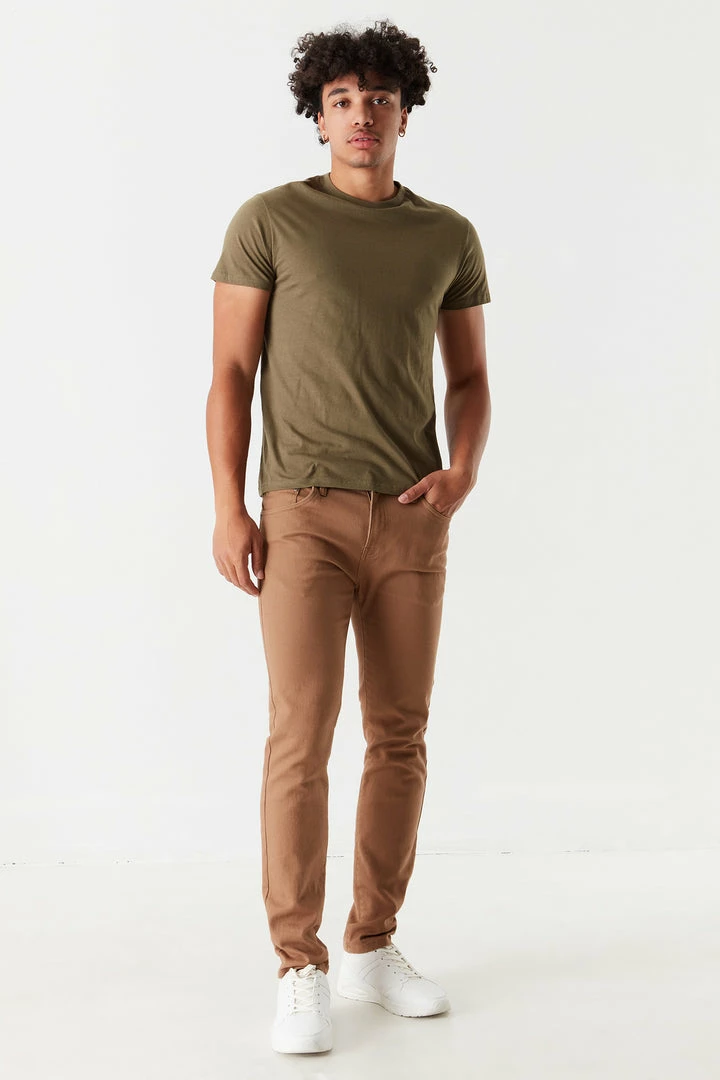 Mens Basic Crew Neck T-Shirt Tops 6 Mens Basic Crew Neck T-Shirt Tops