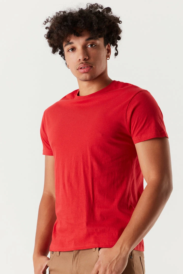 Mens Basic Crew Neck T-Shirt Tops 10 Mens Basic Crew Neck T-Shirt Tops