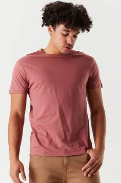 Mens Basic Crew Neck T-Shirt Tops 33 Mens Basic Crew Neck T-Shirt Tops