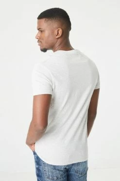 Mens Everyday Heather Print V-Neck T-Shirt Tops