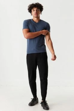 Mens Everyday Heather Print V-Neck T-Shirt Tops